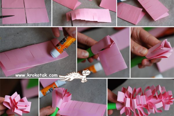 Как сделать цветы из бумаги своими руками3