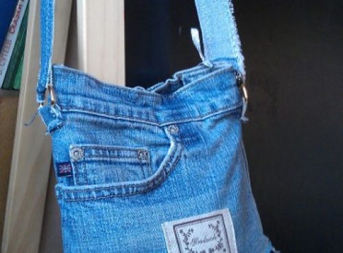 сумочка из старых джинсов 6