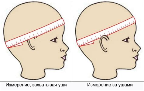 Измерение размера головы для выбора женской шапки