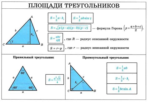 Как найти площадь треугольника в математике