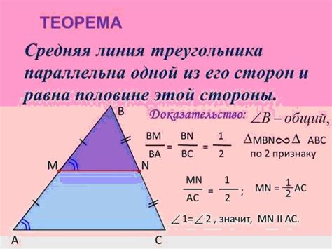 Определение средней линии