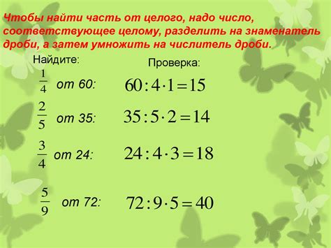 Практические примеры использования методов поиска числа и его части