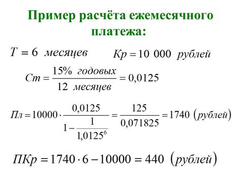 Примеры расчета процентов