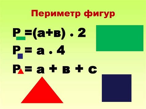 Формула периметра и ее составляющие